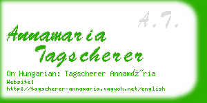 annamaria tagscherer business card